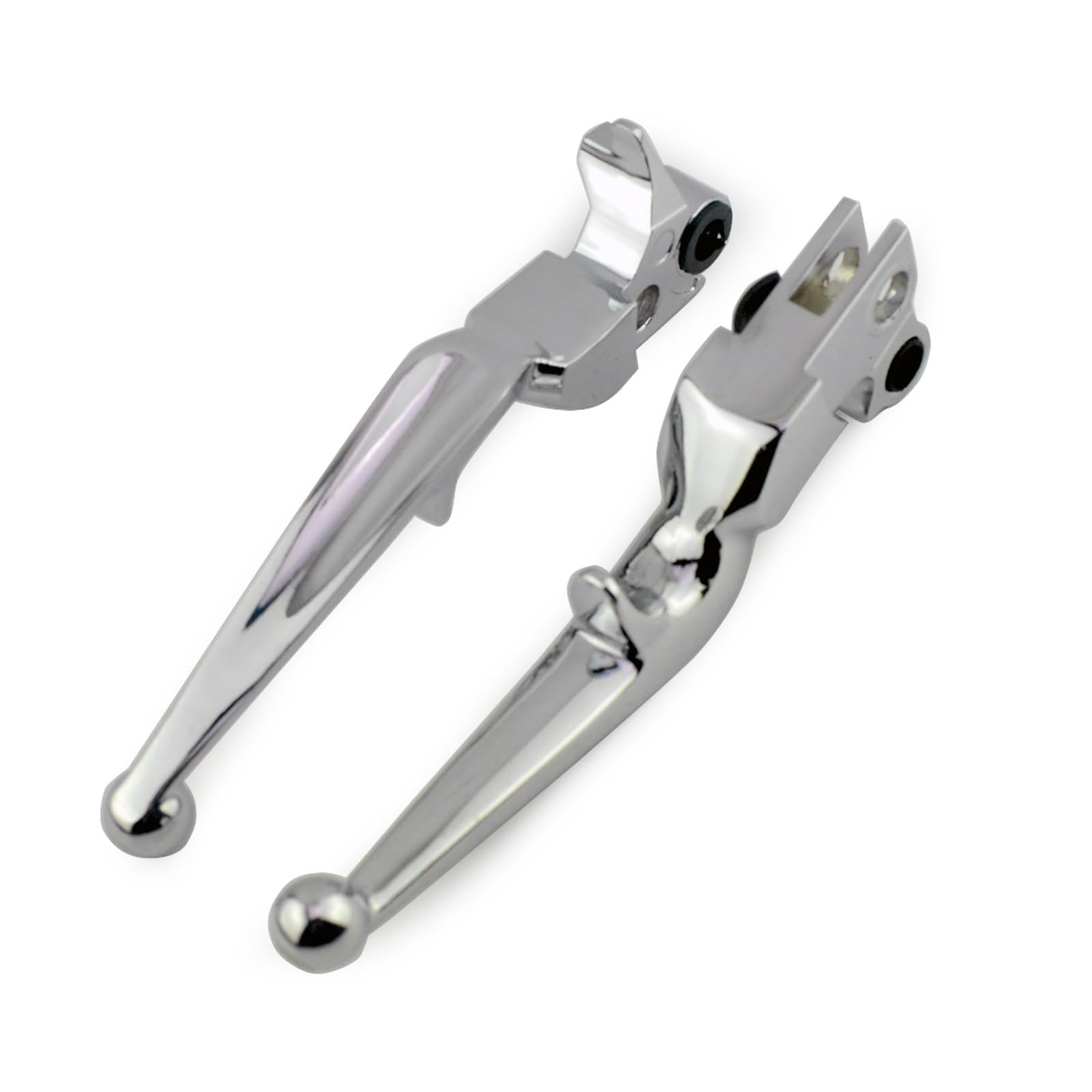 Palanca de embrague freno Palanca de embrague freno motocicleta para Harley, para Sportster, para Touring, Dyna Softail, cable manija(Prata)
