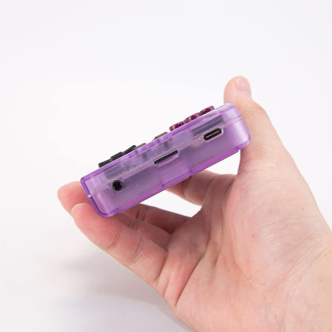 MM+ Handheld Game Console with Built-in Games OnionOS Retro Gaming System 3.5-Inch (Purple 128G)
