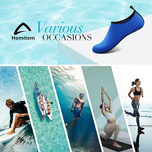 Image of Homitem Water Shoes for Women Men Aqua Socks Swim Beach Pool River Slip-On Barefoot Quick-Dry Vacation Cruise Essentials Accessories for Yoga Kayak Sports
