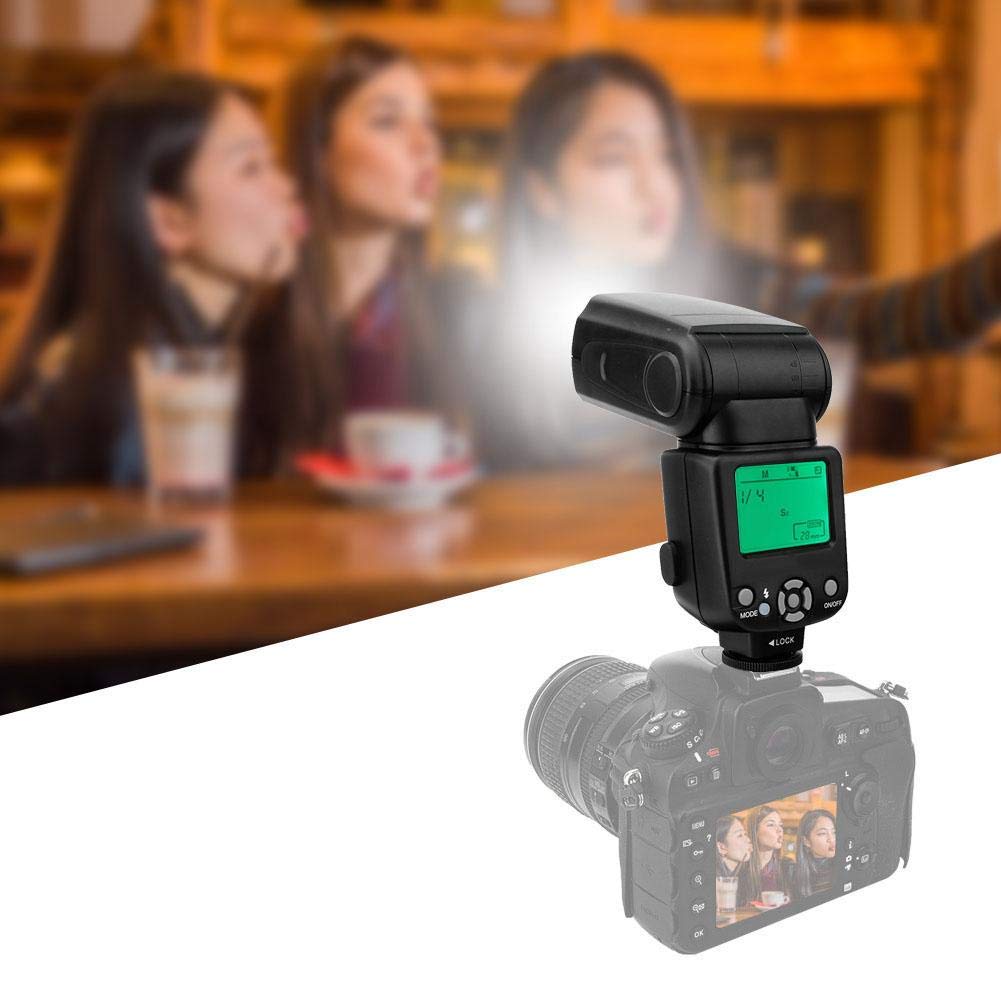 Topiky Luz de Flash en Cámara TR-960II,Flash Profesional Externo 5500K con Disparador Inalámbrico,Modo de Flash con Sensor de luz S1, S2 para para