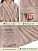 PAVILIA Premium Womens Plush Soft Robe Fluffy, Warm, Fleece Sherpa Shaggy Bathrobe (S/M, Taupe)