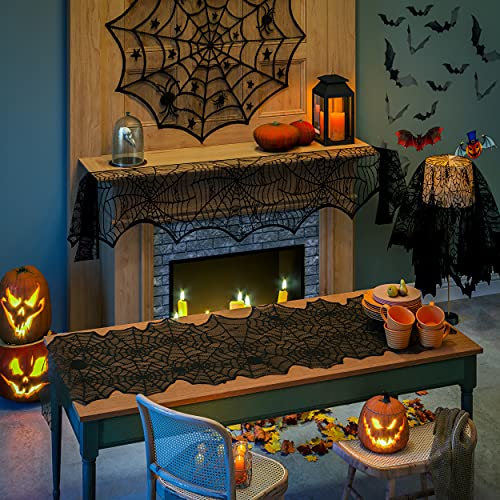 Blivalley 5 pack halloween decorations sets indoor halloween spid…