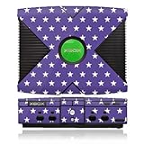 DeinDesign Skin kompatibel mit Microsoft Xbox Aufkleber Folie Sticker Sternchen Rockabilly Lila