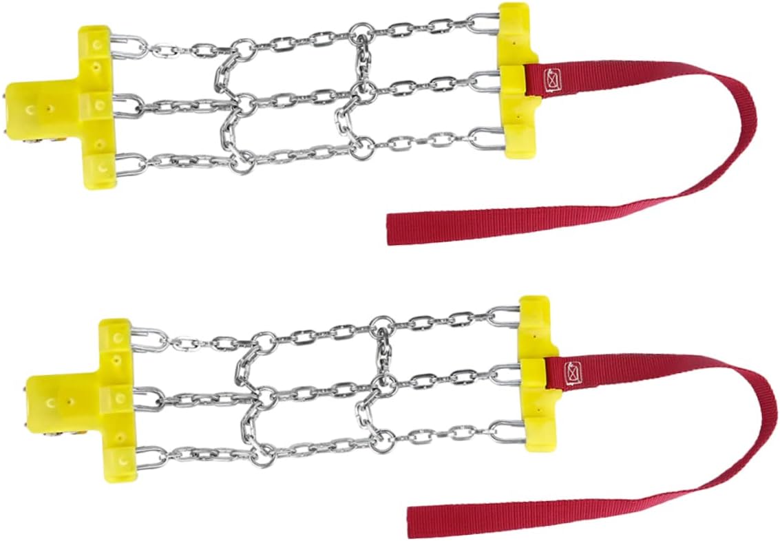 2pcs Car Skid Tire Chains Slip Snow Chains for Emergency Skid-resistant Wheel for Mud and Ice