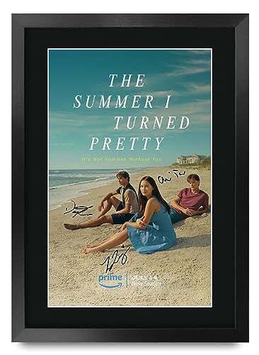 Affiche The Summer I Turned Pretty signée au format A3 encadré pour déco de chambre