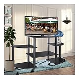 TV Stand Entertainment Center Media Console Storage Cabinet Furniture Home Black
