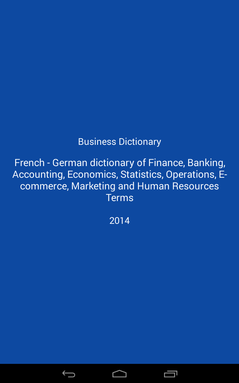 Libertuus Business Dictionary – German-French dictionary of Finance and ...