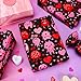 FYSUIMU 100 Sheets Valentine's Day Monster Tissue Paper Black Pink Red Heart Monster Gift Wrapping Paper for DIY Crafts Wedding Anniversary Party Supplies, 13.8 x 19.7 Inch