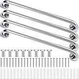 Tatuo 4 Pack Showers Grab Bars for Bathtubs 304 Stainless Steel Bathroom Safety Handrails Anti Slip Handles Grab Bars for Elderly, Senior, Pregnant(Silver, 21 Inch)