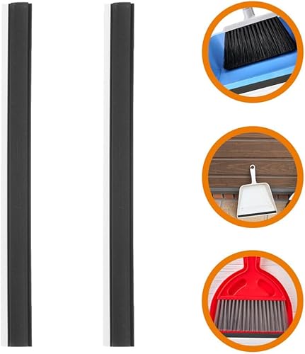 Miniatura 8 de LIFKOME 2 tiras de goma de repuesto para recogedor de polvo, recambio de borde, tiras de prensado de entrada, recogedor de labios, recogedor de
