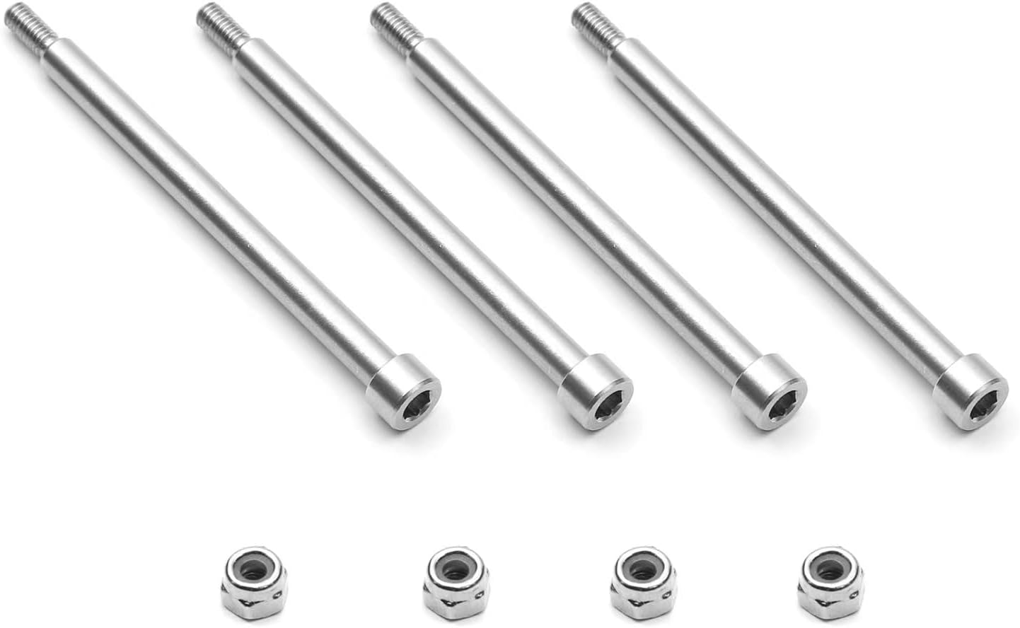 4X Threaded Hinge Pin 4x56mm for X-MAXX 8S 77086-4 XRT 8S 78086-4 Upgrade Parts
