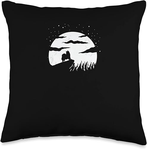 Chow Chow Dog Breed Night Stroll Dog Owner Throw Pillow, 16x16, Multicolor disponible en Yaxa Colombia