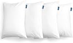 Pillow Protectors Queen 4 Pack, Waterproof Pillow Cover White, Bed Bug Proof Pillow Protector , Zippered Pillow Protectors 20 x 30 inch, Pillow Encasement