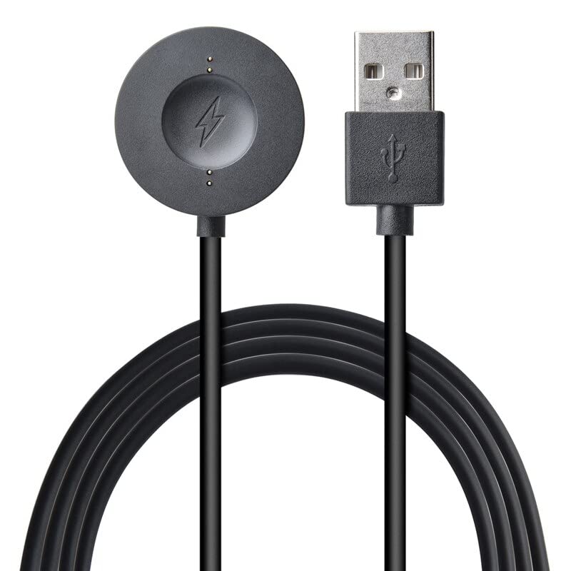 BKN USB Magnetic Charger Cable Compatible with Fossil Gen 4 Venture HR/Explorist HR, Gen 5 Carlyle Men/Julianna Women, Fossil Sport (Black)