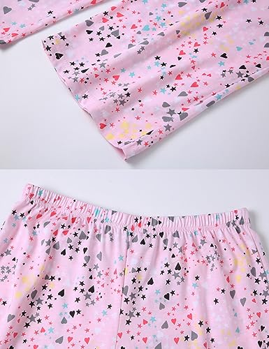 Image of ENJOYNIGHT Womens Pajama Sets Cotton Pj Set Short Sleeve Top With Capri Pants Sleepwear 2 Piece Lounge Set