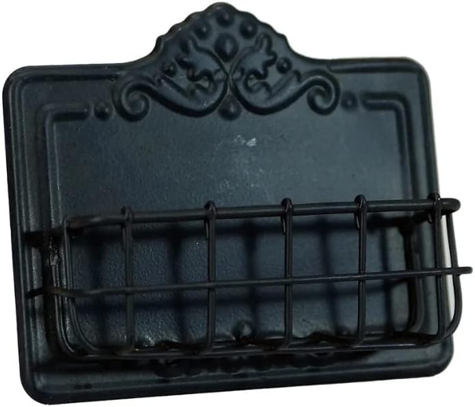 VIP Home & Garden MT2154 Vintage Style Business Card Holder, Antiqued, Dark Brown Finish, Metal
