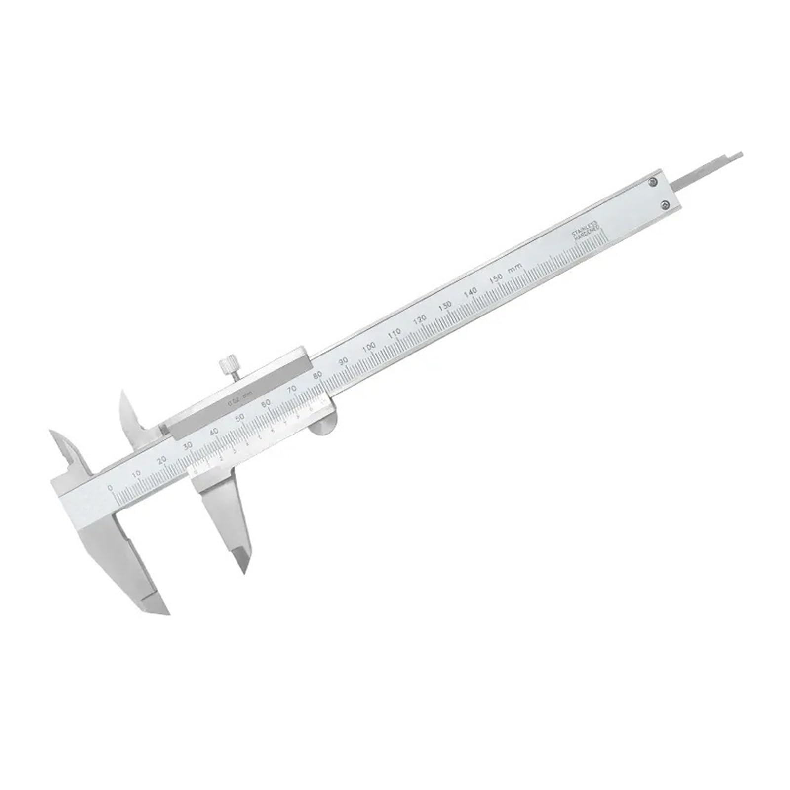 Mikrometr cyfrowy, Narzędzie pomiarowe suwmiarki z noniuszem 0-150mm 0.02mm precyzyjne suwmiarka cyfrowa ze stali nierdzewnej śrubą zabezpieczającą