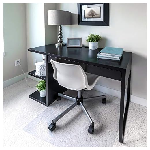 Floortex Polycarbonate Chair Mat for Carpets to 1/2" Thick, 60" x 48", Rectangular, Clear (AFRREM48060)