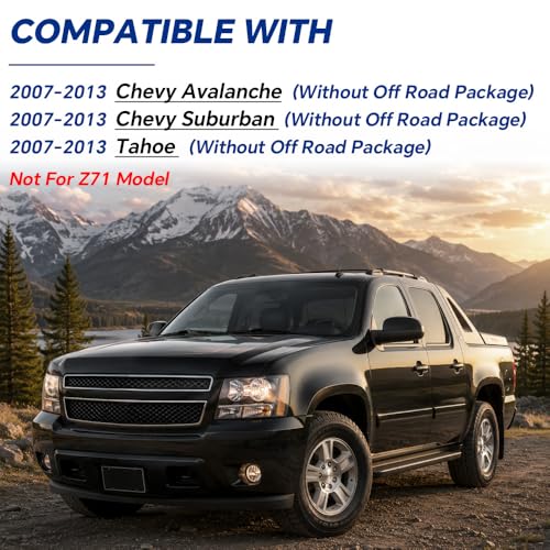 Image of PIT66 Front Air Dam Deflector Fit Chevy Avalanche Tahoe Suburban 2007-2013 | Lower Bumper Valance Replacement Fit Chevy Avalanche, Suburban & Tahoe 2007-2013, Fit Without Off Road Package, Not for Z71