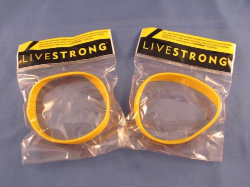 アクセサリー LIVESTRONG リストバンド アダルトサイズ 10個セット