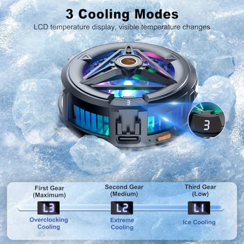 MOBILIFE Store MOBILIFE Magnetic Phone Cooler for Gaming, Black - Image 7