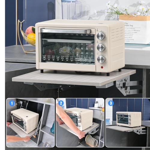 Image of Mixer Lift for Cabinet-Appliance Lift-Heavy Duty Appliance Lift Assist Kitchen Cabinet Mechanism with Soft-Close for Small Kitchen Appliances, Zinc