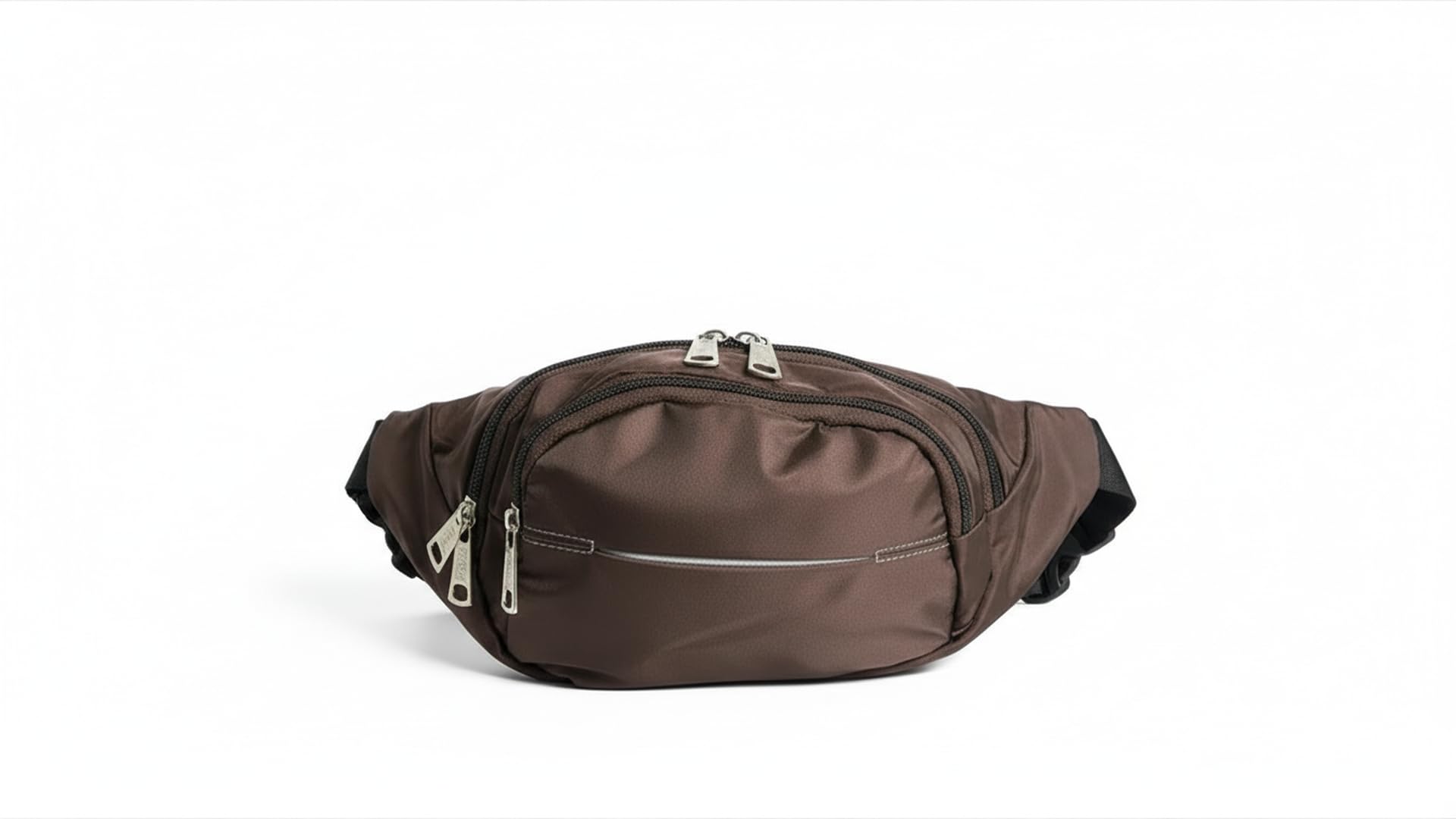 YUVIHUB Chest Bag for Men & Women,Crossbody Waist Pouch with 3 Zippered Compartments & Adjustable Strap,Multipurpose Fanny Pack for Travel, Festivals, Hiking, Cycling (Dark Brown)-image-13