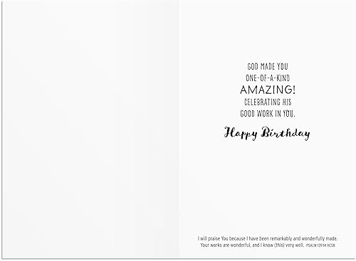 Miniatura 10 de DaySpring - Tony Evans - You Were Made for a Purpose - Surtido de 4 diseños con las Escrituras - 12 tarjetas y sobres en caja de cumpleaños (18562)