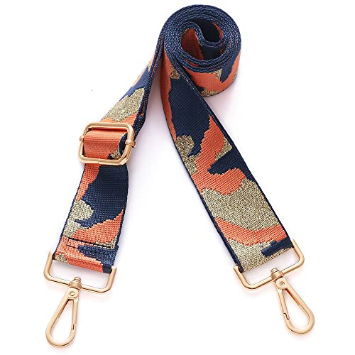 Image of Purse Straps Replacement Wide Crossbody Shoulder Strap for Bags Purse Extender Accessories Guitar Straps, Gold Buckle-91, 1.5inch, Modern