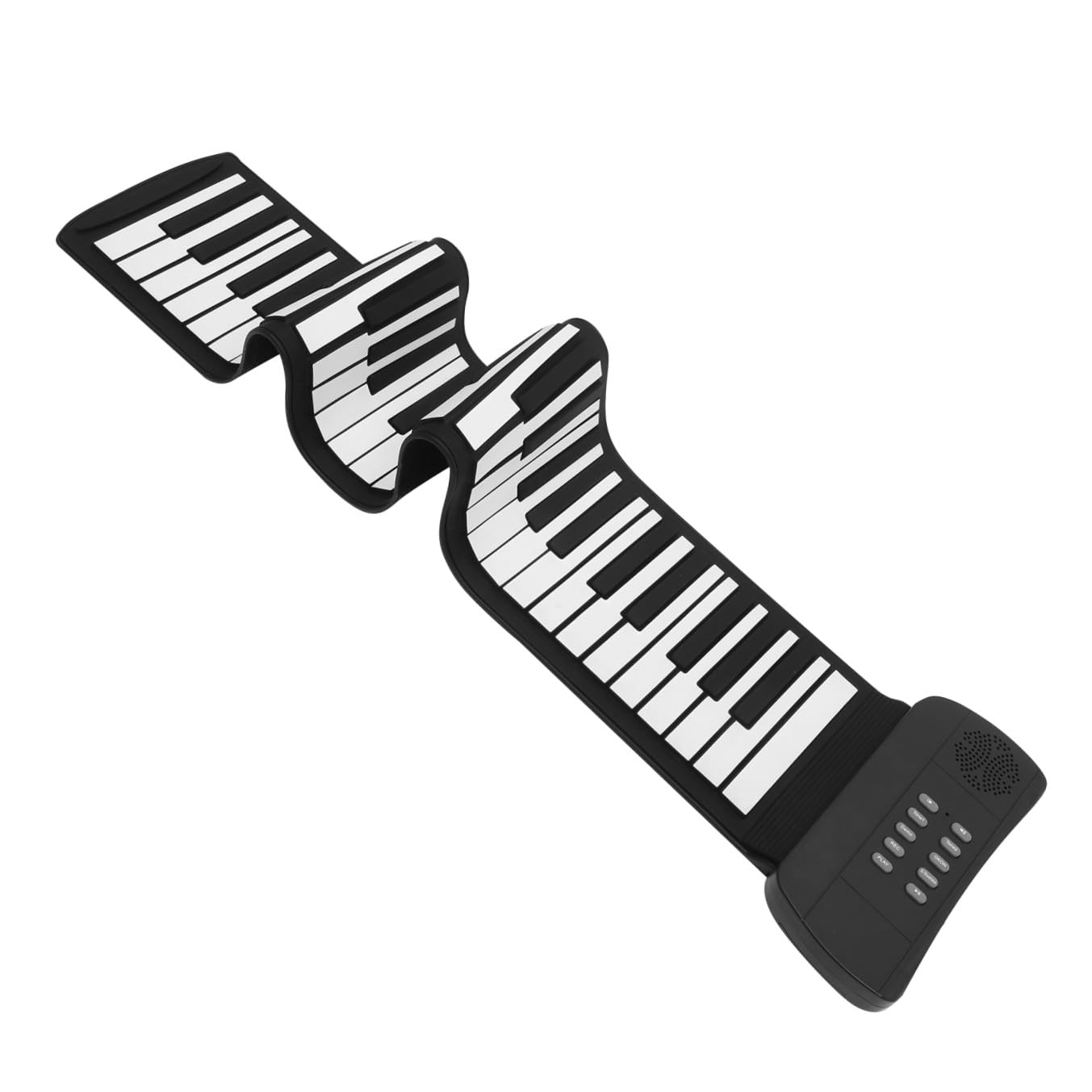 Pianoforte Leggero Portatile Elettronico Silicone Tasti in 61 e Sustain Pieghevole Pedale Ingresso Audio Mp3 Regalo per Ragazzo Ragazza