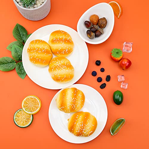 Gresorth 6 PCS PU Material Fake Cake Artificial Sesame Bread Decoration Model Kitchen Toys Photography Prop - Thumbnail 5