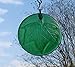 Green Leaf Handmade Up-Cycled Glass Water Bottle Bottom Sun Catcher Ornament