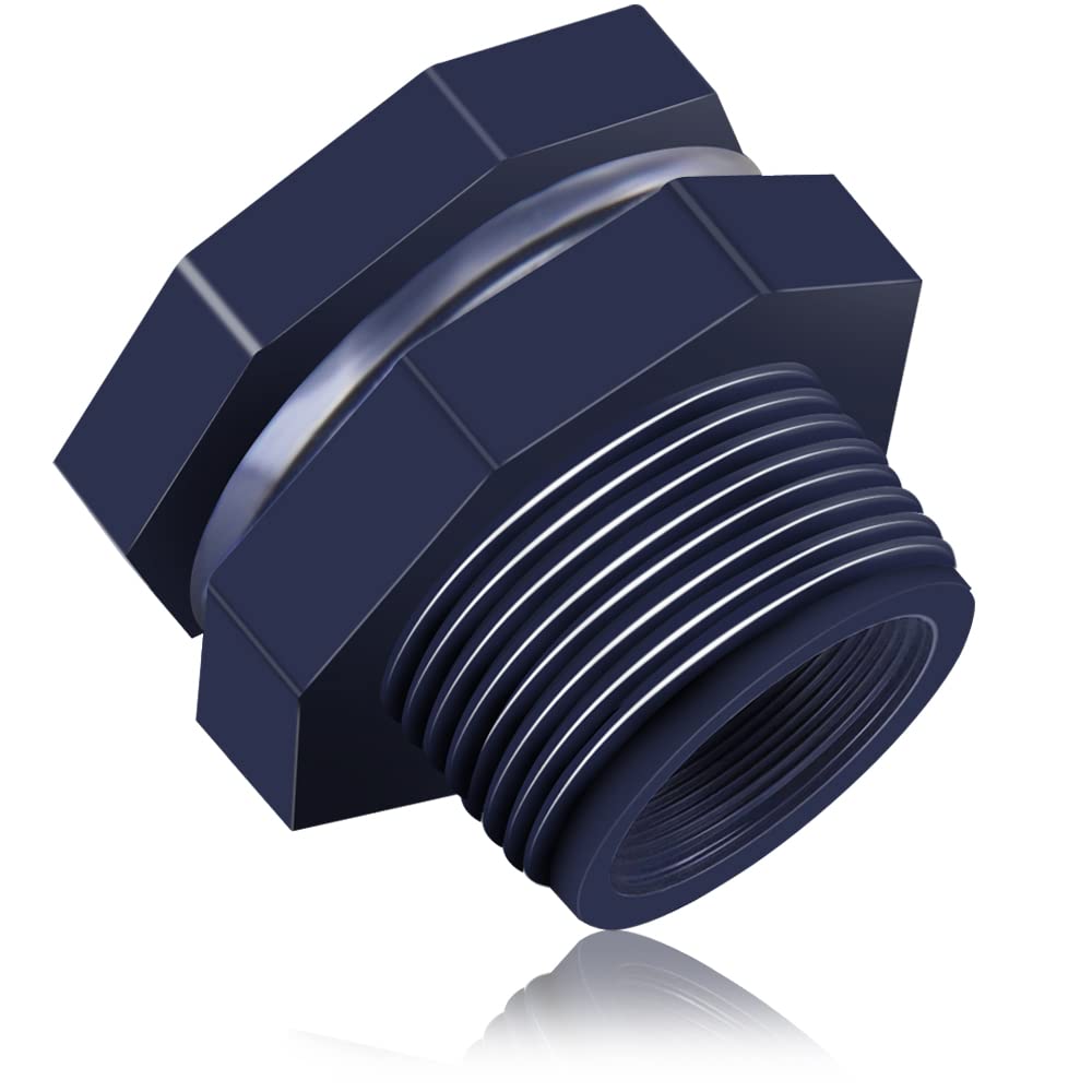 Buy PVC Bulkhead Fitting 3/4 Inch PVC Bulkhead Fitting Durable Threaded