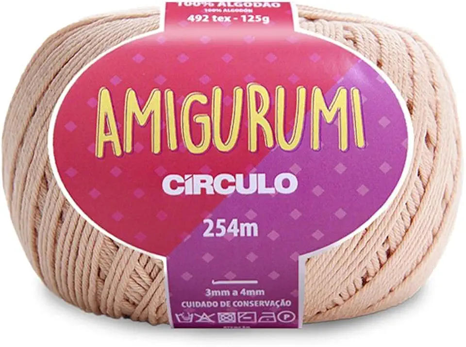 Fio Círculo Amigurumi 100% Algodão - 254m - 125g - Chantilly 7563