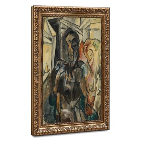 Toile femme dans un fauteuil Picasso pour grand salon moderne