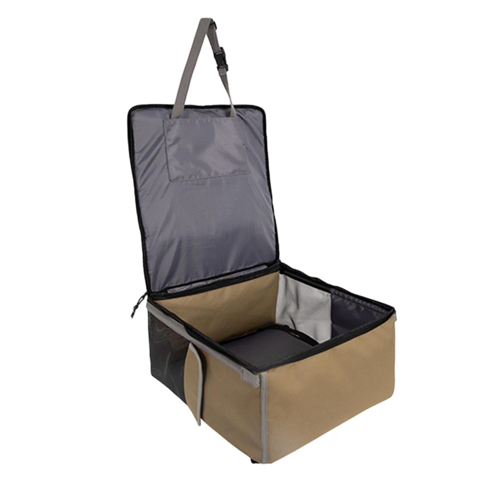 Asiento elevador para mascotas, cama de viaje portátil para coche, transportador de animales transpirable, salón de vehículo extraíble, organizador de seguridad compacto, solución de conducción para