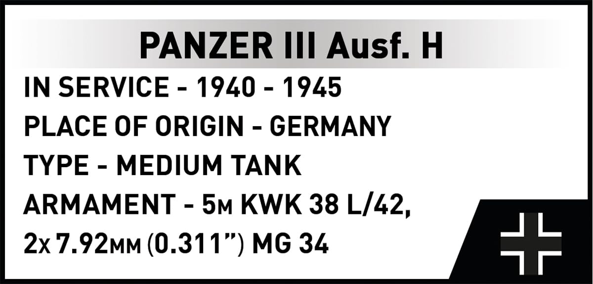 Panzer III AUSF. H Scale 1:28