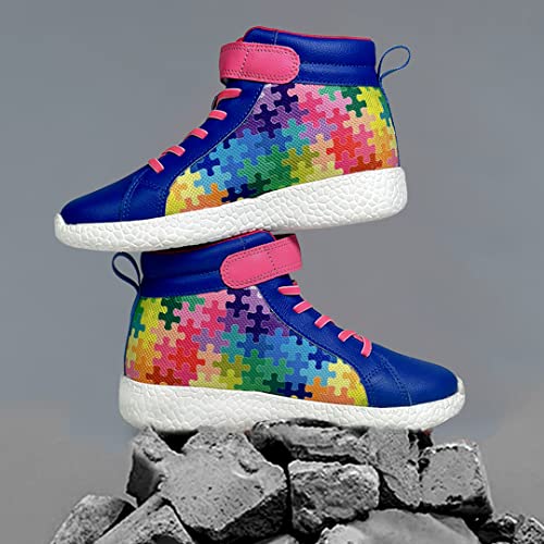 Image of KazarMax Hopits Kids Boys and Girls Ankle Length | High Top | Slip-on Sneakers Shoes | Lightweight | Outdoor Shoes Collection