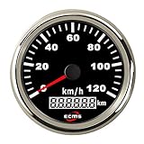 Reichweite: 0-120 km / h Dhmm123 Digital Auto Motorrad 85mm GPS Tacho 0-120Km / h Kilometerzähler Kilometerzähler Einstellbare Überdrehzahl Alarmanzeige Spezifisch