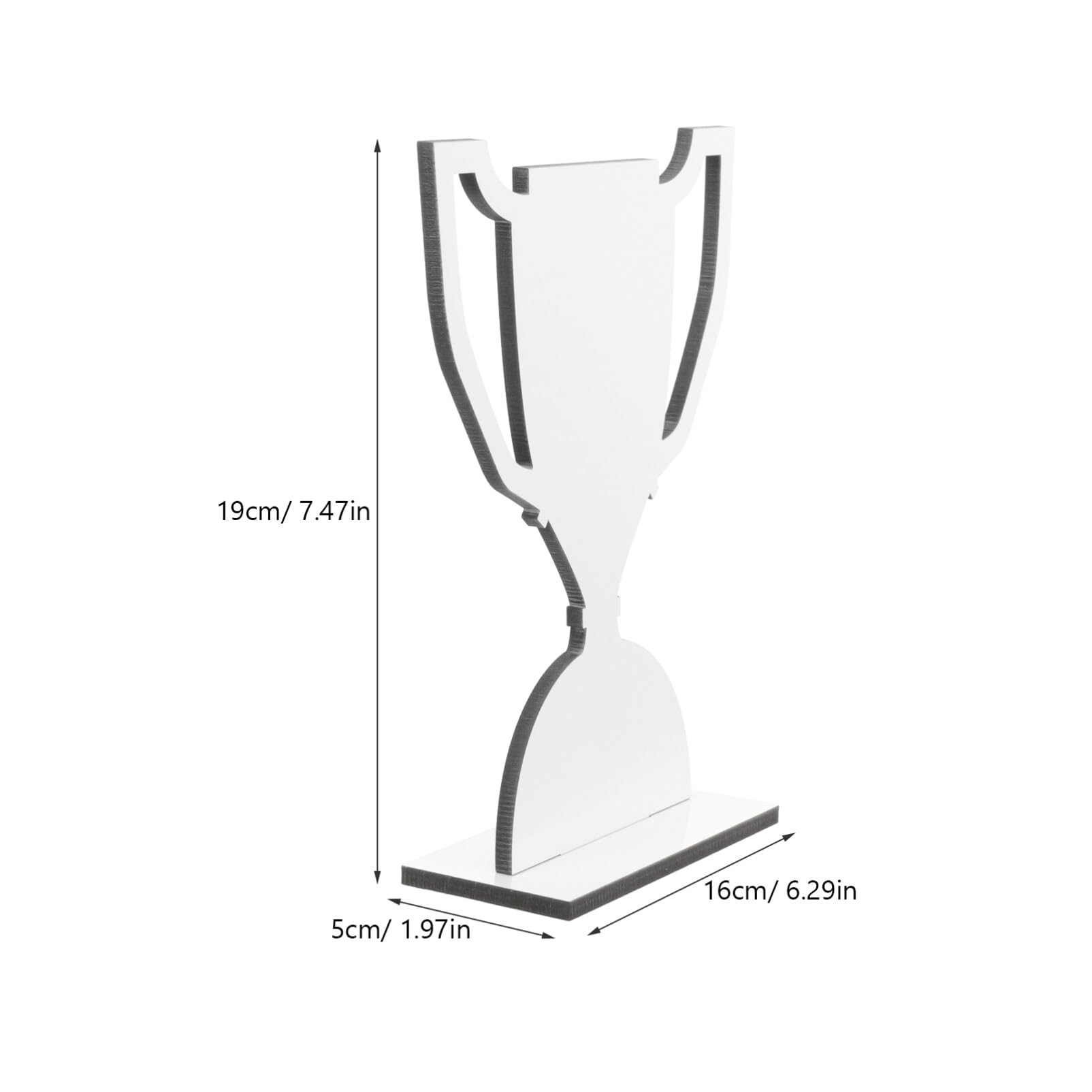 HOODANCOS Tall Sports Trophy Blank Trophy Bulk Sublimation Trophy Model DIY Decor Sign