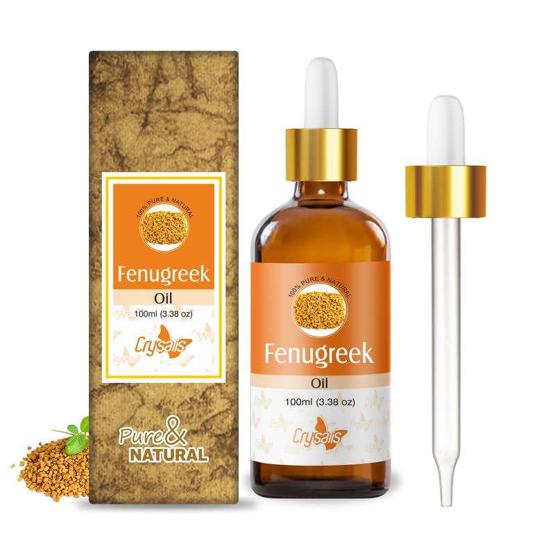 Image of Crysalis Fenugreek Oil 100 ml (3.38 fl oz) - Traditional Botanical Oil for Haircare, Skincare & DIY Formulations
