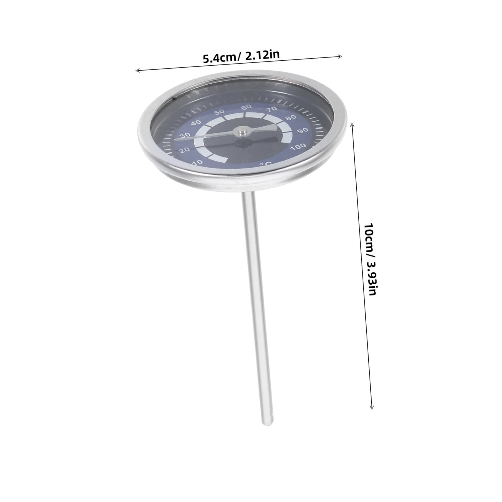 STOBAZA Stainless Steel Kettle Thermometer: Instant Read Probe Temperature Gauge for Brewing - Versatile Kitchen Gadget for Precise Heat Control