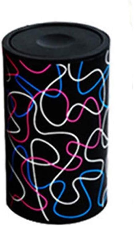 Toothpick Box Creative Retractable Floral Pattern Toothpick Boxes Toothpick Holder for Travel Daily Use Home(Black)