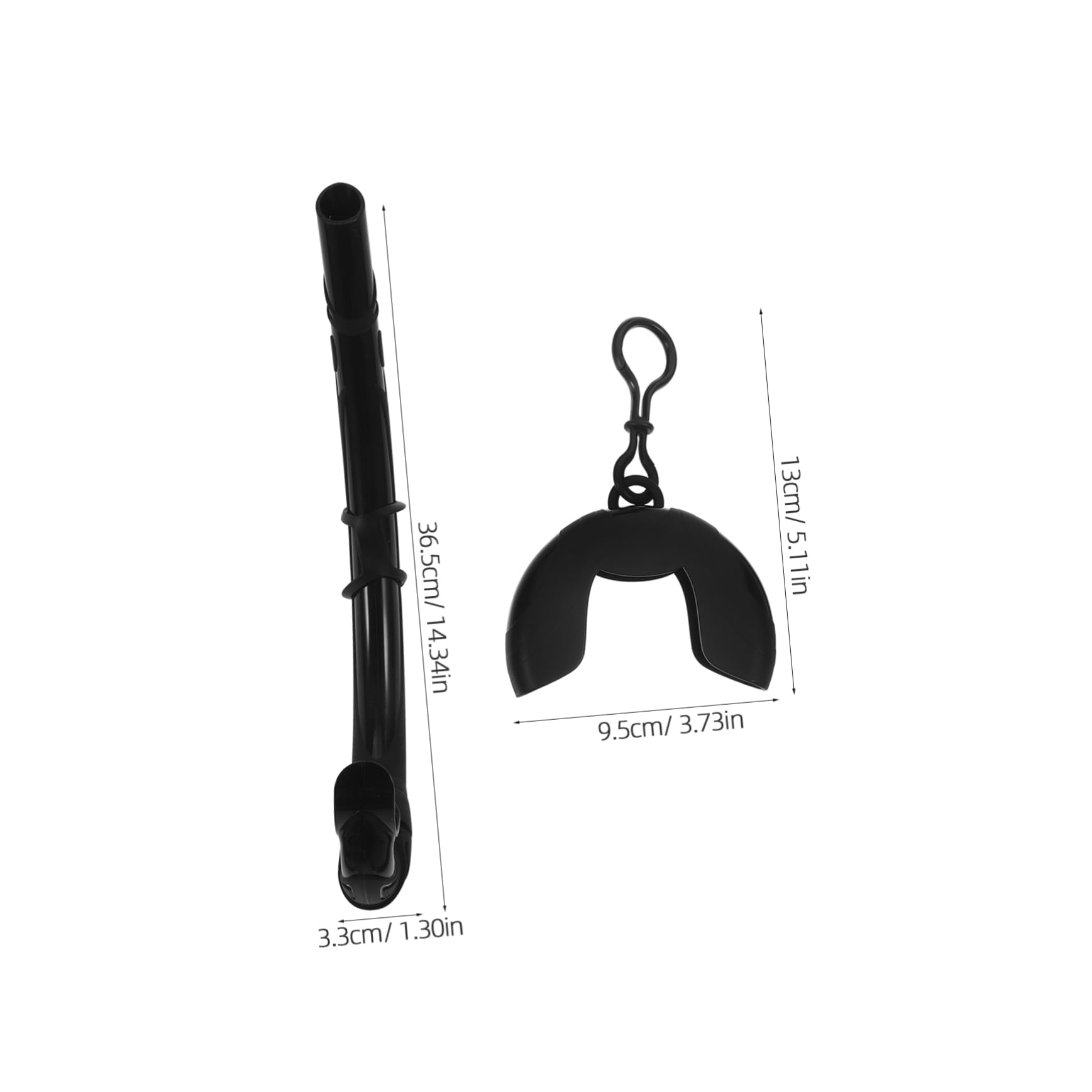 CORHAD Water-Resistant Snorkel Set for Men Women Front Mount Soft Silicon Adjustable for Swimming Practice and Training