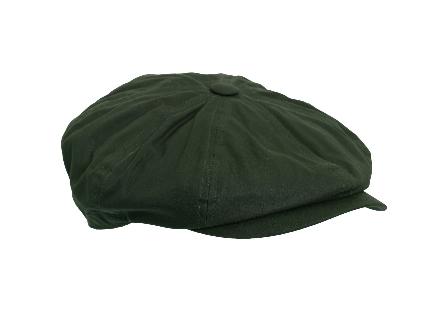 WALKER AND HAWKES - Wax 8-Panel Danesford Baker Boy Cap - Olive - Large (59cm)