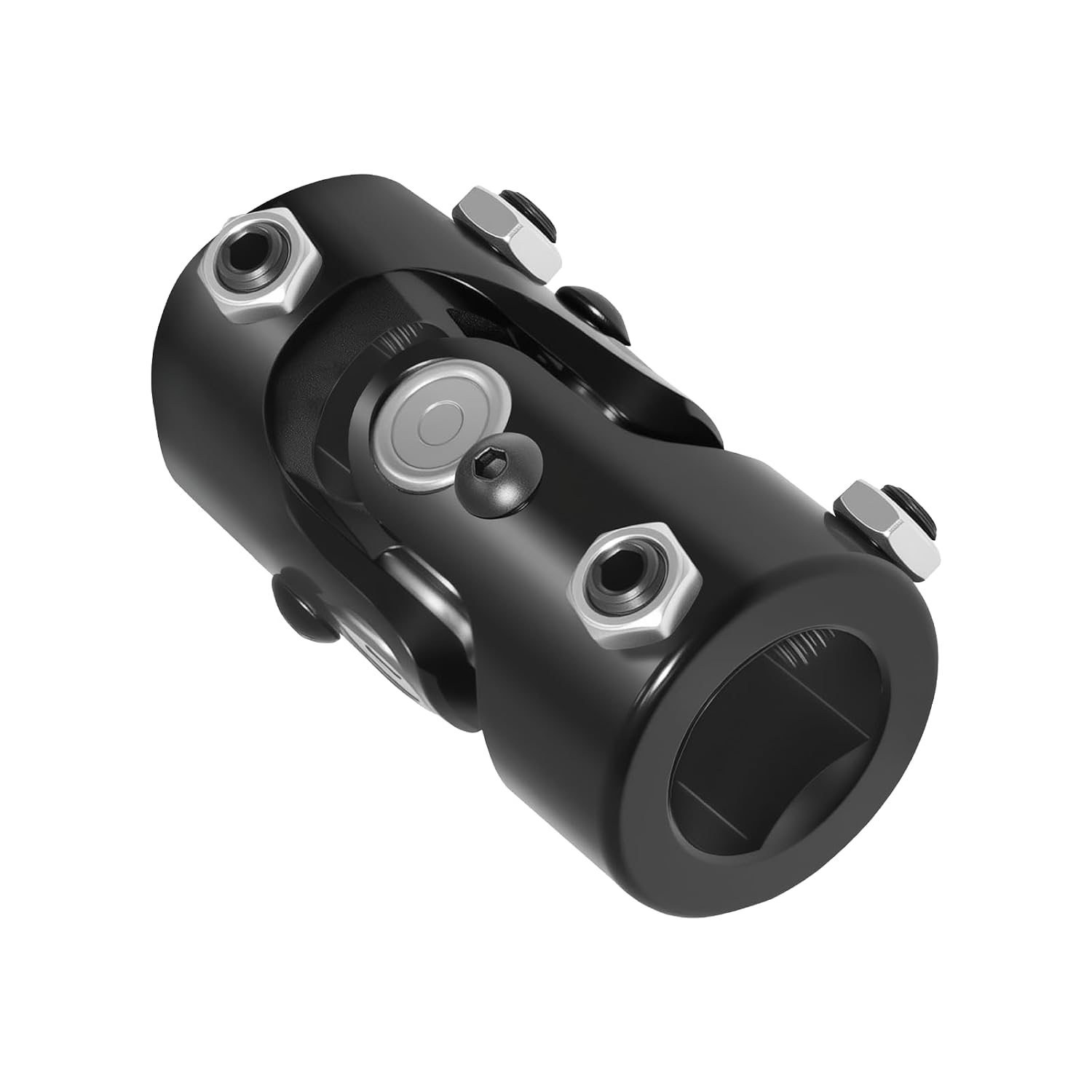 1" DD × 1" DD Steering Shaft Universal U Joint Black U-Joint Single
