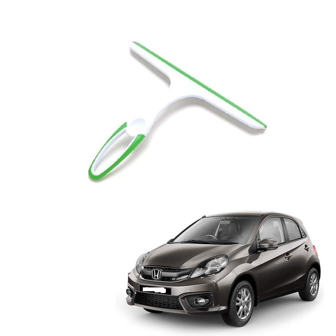 Multipurpose Car Window Glass Cleaning Wiper (Random Color) Set of 1pcs Compatible for Honda Brio