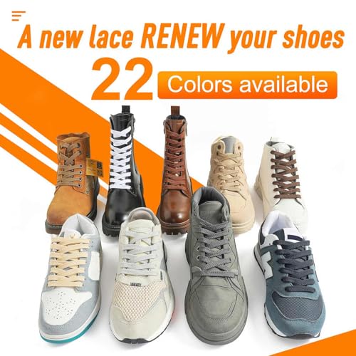 Image of VSUDO Flat Sneaker Shoe Lace, Flat Shoe String for Sneaker, Athletic Shoelace