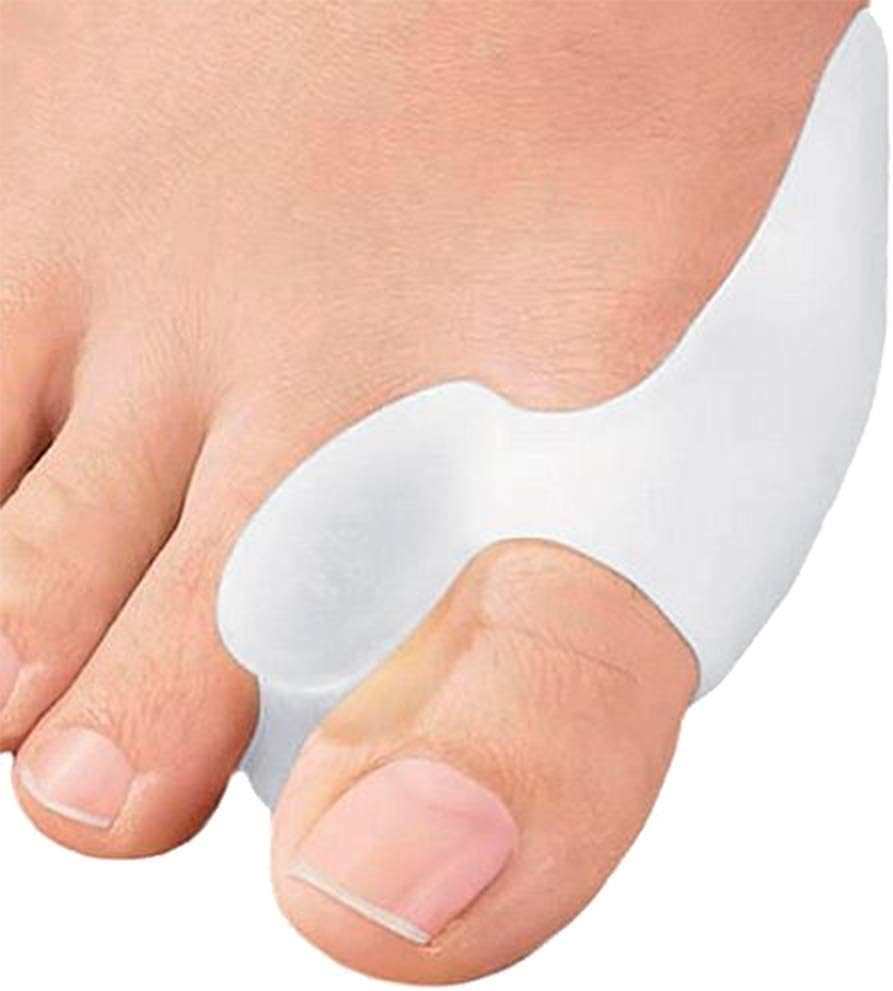 Precision Orthomedics Bunion Corrector Toe Straightener (White, 6 Pairs - 12 Pieces) Spreader Separator Support Pad Protector Splint For Overlapping Toes Hallux Valgus (1)