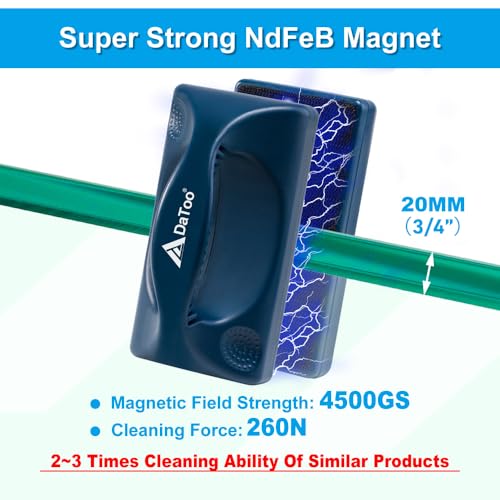 Image of DaToo Aquarium Mini Magnetic Scrubber Scraper Small Fish Tank Cleaner Nano Glass Aquarium Cleaning Tools with Super Strong Magnet (Max)
